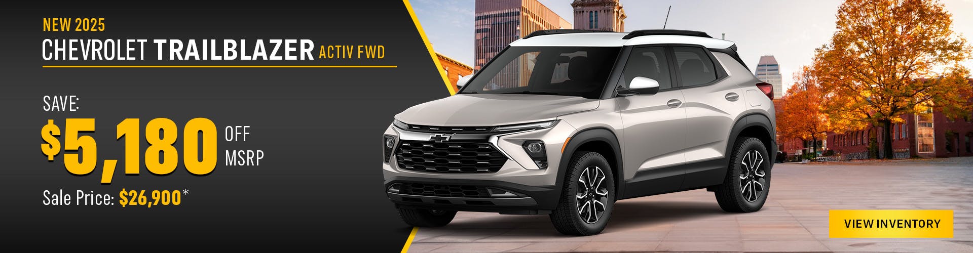 New 2025 Chevrolet Trailblazer – $5,180 Off MSRP