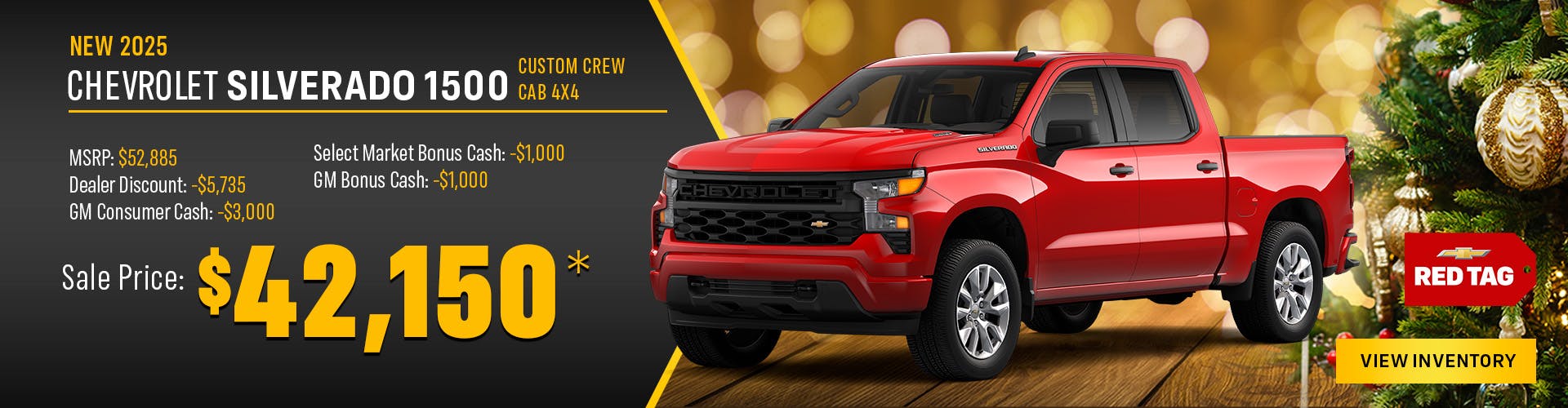 New 2025 Chevrolet Silverado 1500 Custom Crew Cab 4X4