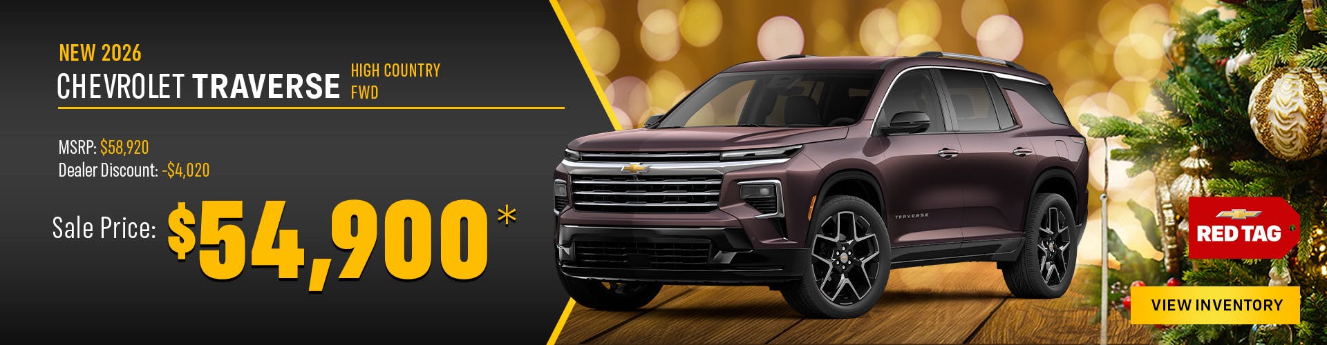 New 2026 Chevrolet Traverse High Country FWD