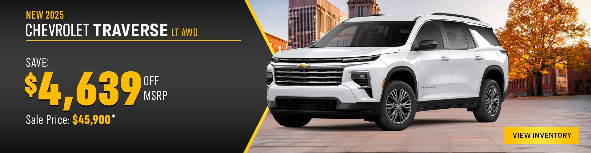 New 2025 Chevrolet Traverse – $4,639 Off MSRP