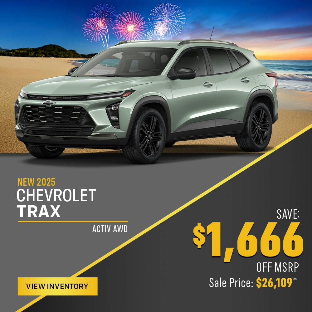 New 2025 Chevrolet Trax Save $1,666 Off MSRP