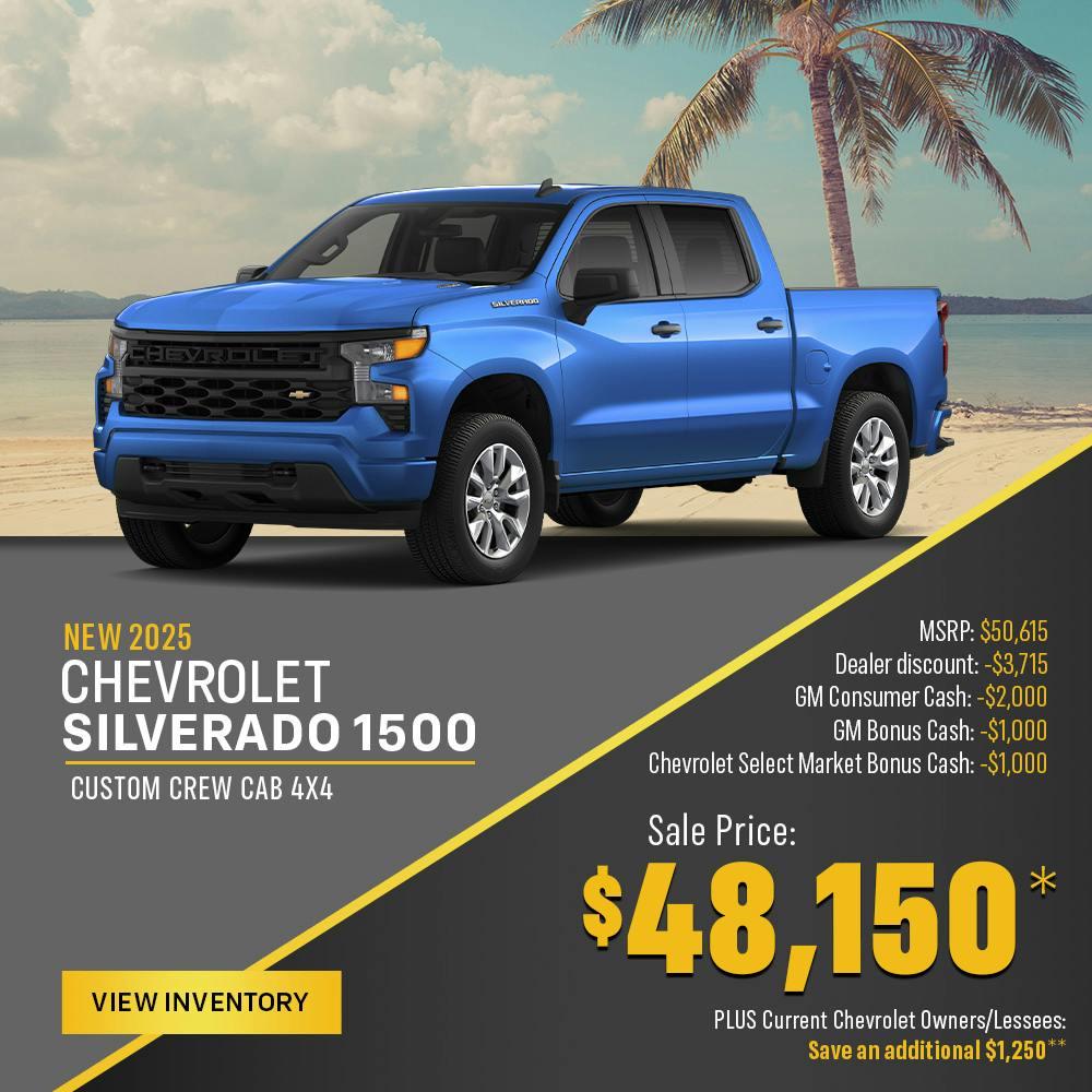 New 2025 Chevrolet Silverado 1500 Custom Crew Cab 4X4 | Shottenkirk Chevrolet Quincy