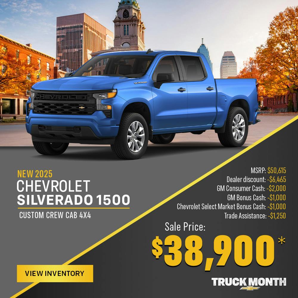 New 2025 Chevrolet Silverado – $38,900 Sale Price | Shottenkirk Chevrolet Quincy