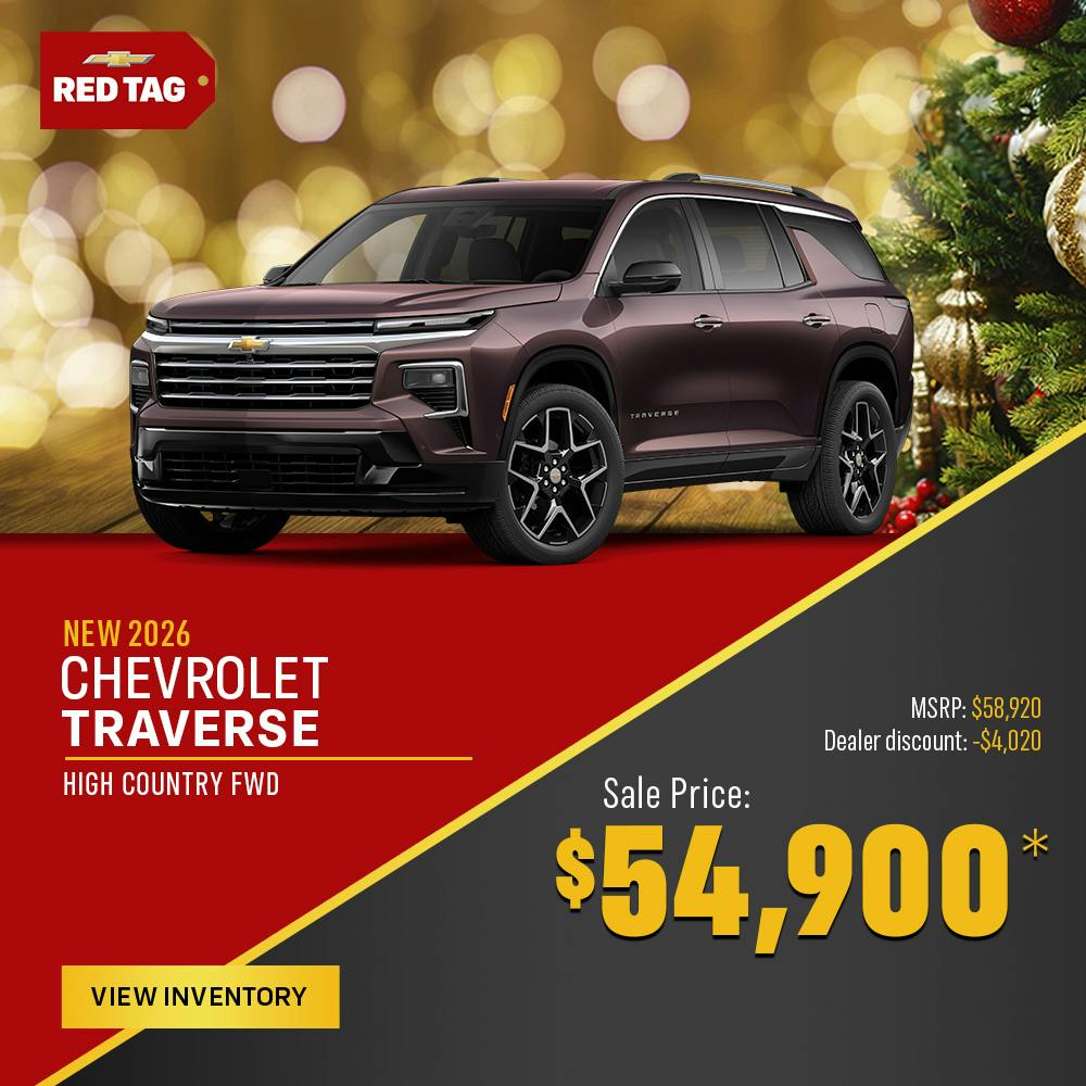 New 2026 Chevrolet Traverse High Country FWD | Shottenkirk Chevrolet Quincy