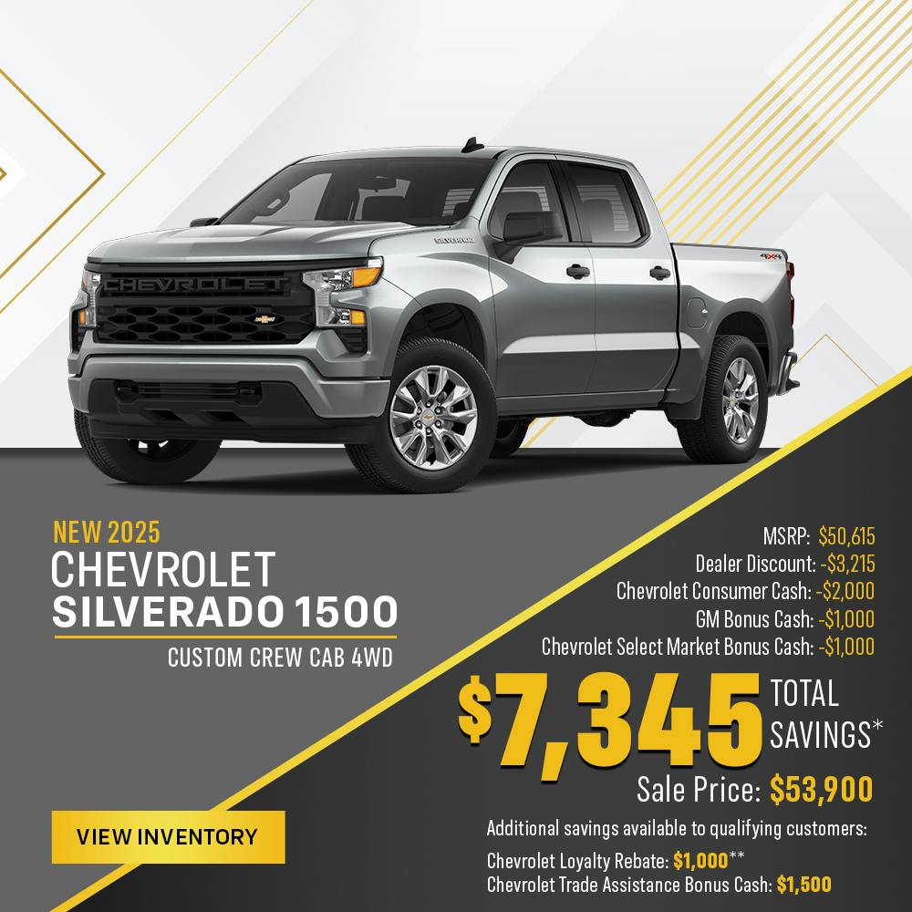 FEB_DA_New 2025 Chevrolet Silverado 1500 Custom Crew Cab 4WD