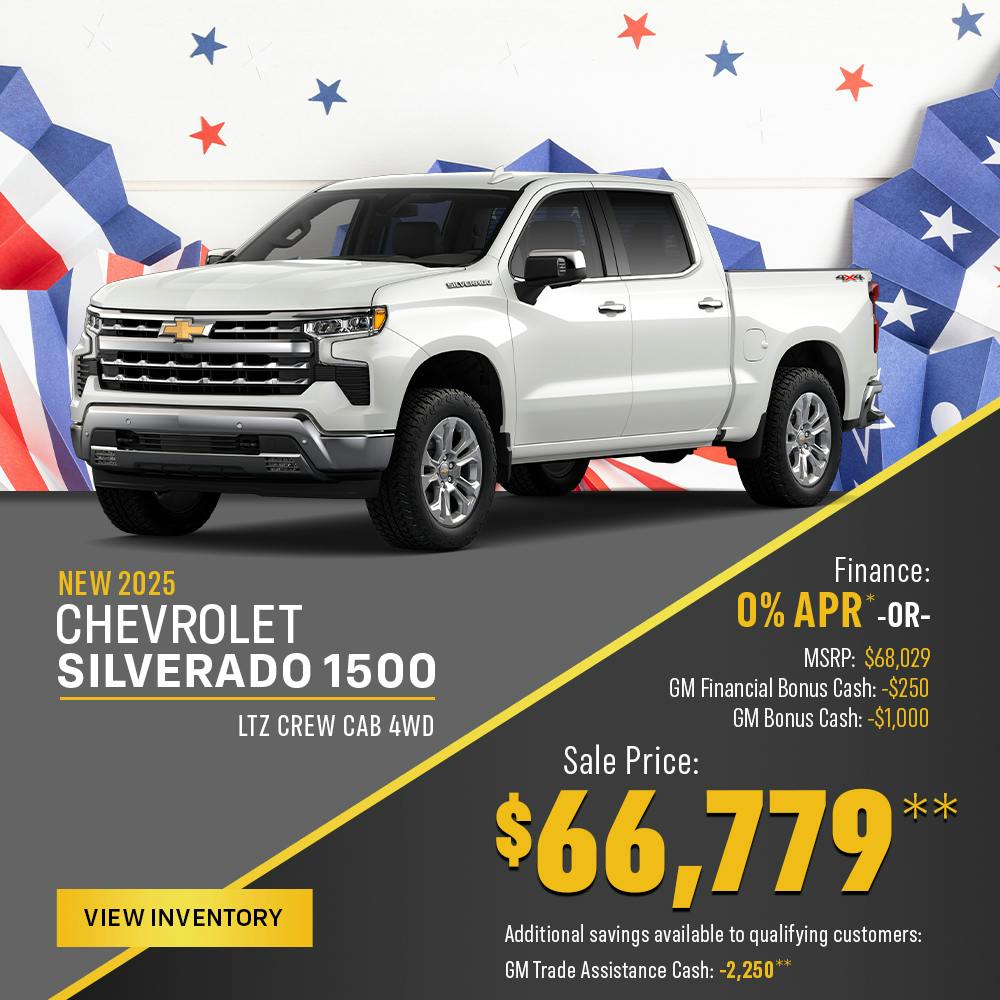 New 2025 Chevrolet Silverado 1500 LTZ Crew Cab 4WD