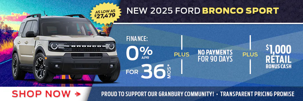 New 2025 Ford Bronco Sport | Shottenkirk Ford Granbury