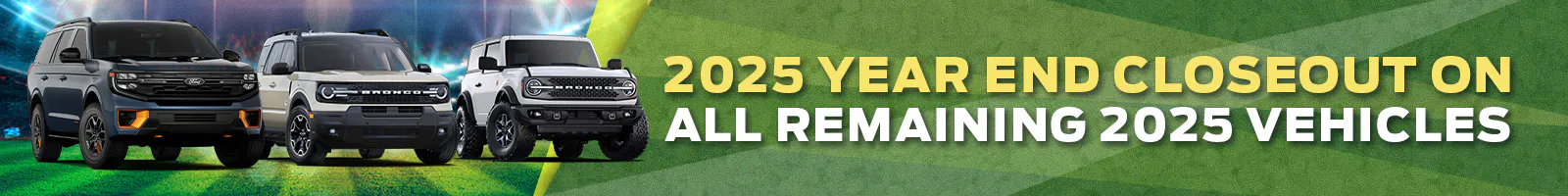 2025 Year End Closeout on All Remaining 2025 Vehicles | Shottenkirk Ford Granbury
