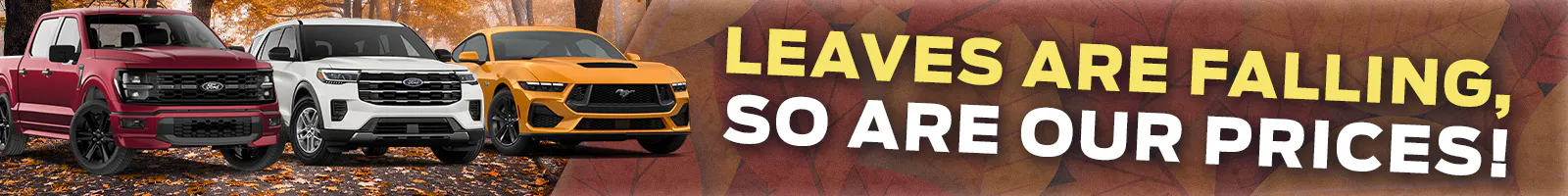Leaves are Falling, So are Our Prices! | Shottenkirk Ford Granbury