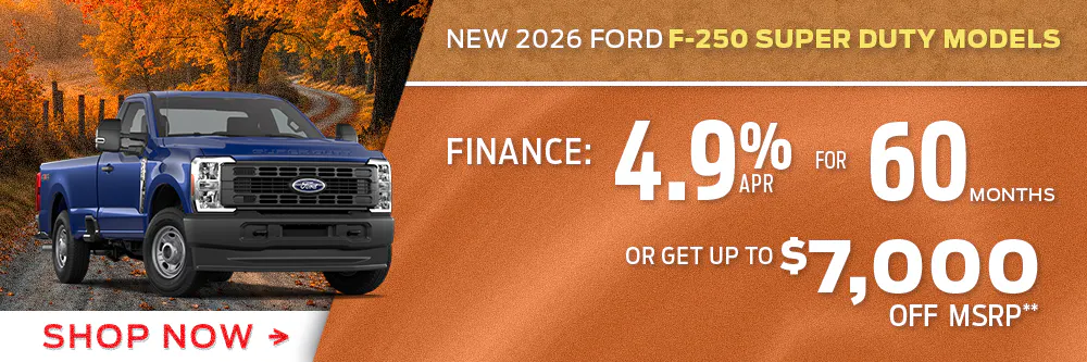 Select New 2026 Ford F-250 Super Duty Models | Shottenkirk Ford Granbury