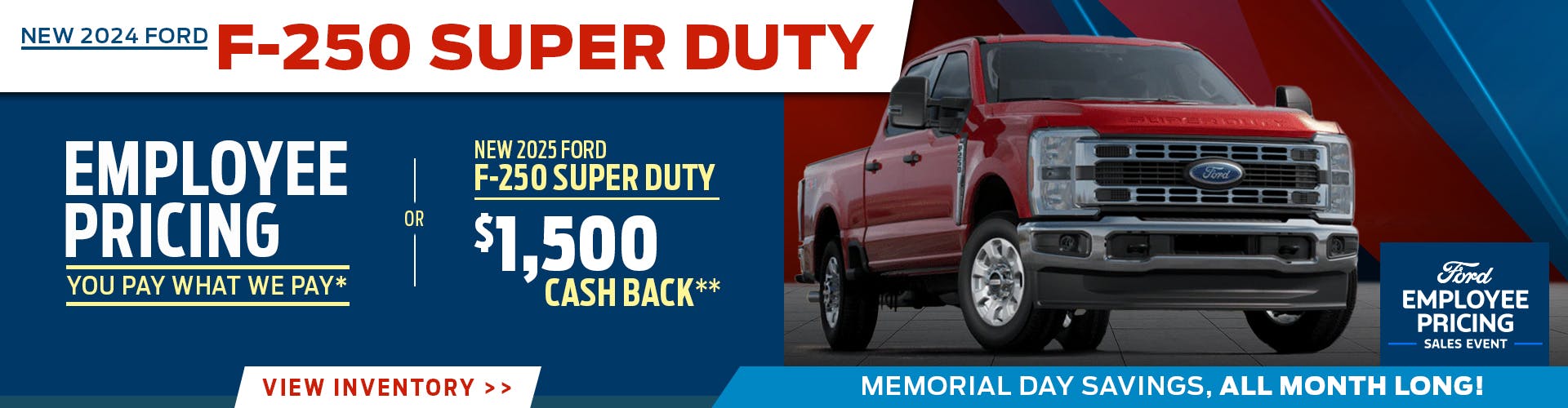 New 2024 Ford F-250 Employee Pricing