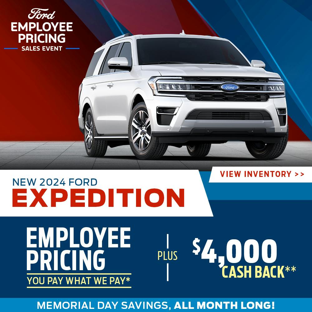 New 2024 Ford Expedition Employee Pricing