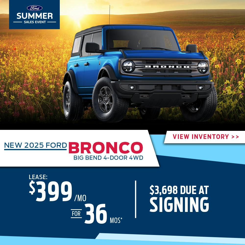 DA_Aug_New 2025 Ford Bronco Big Bend 4-Door 4WD