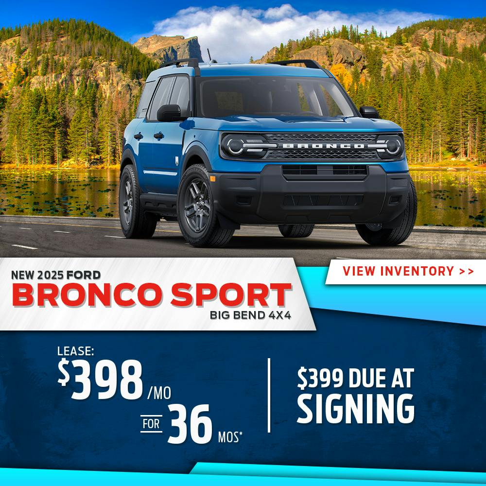 New 2025 Ford Bronco Sport Big Bend 4×4