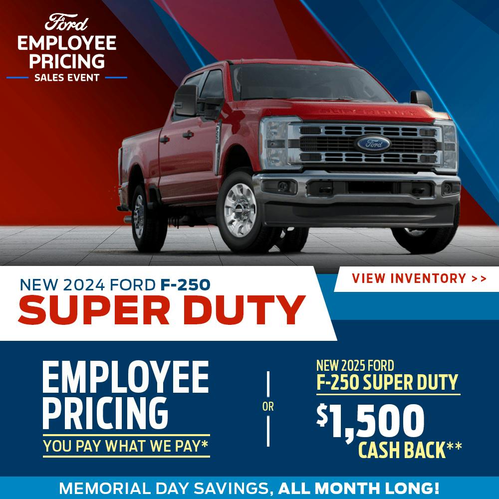 New 2024 Ford F-250 Employee Pricing