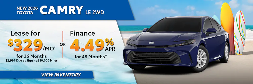 New 2026 Toyota Camry LE 2WD | South Coast Toyota