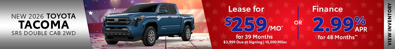 New 2026 Toyota Tacoma SR5 Double Cab 2WD