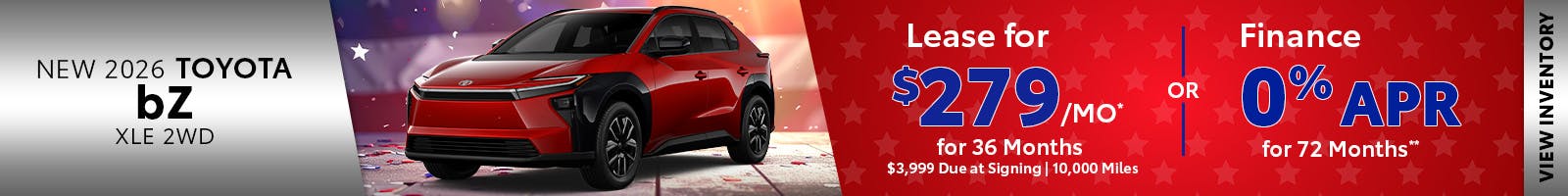 New 2026 Toyota bZ XLE 2WD
