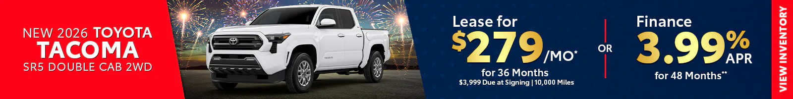 New 2026 Toyota Tacoma SR5 Double Cab 2WD
