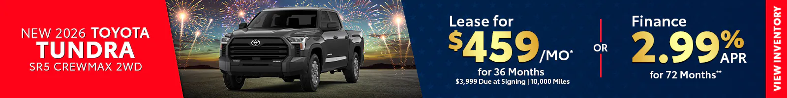 New 2026 Toyota Tundra SR5 CrewMax 2WD