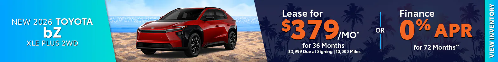New 2026 Toyota bZ XLE Plus 2WD