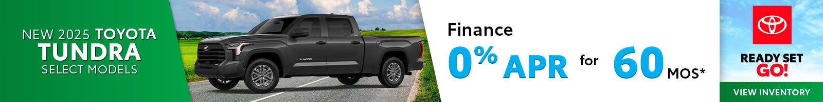 New 2025 Toyota Tundra Select Models