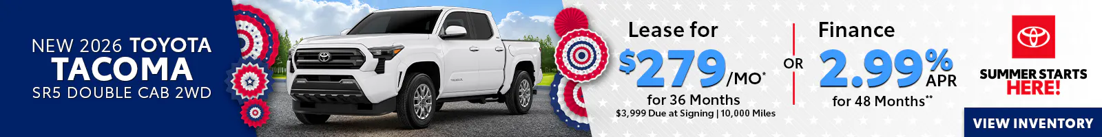 New 2026 Toyota Tacoma SR5 Double Cab 2WD