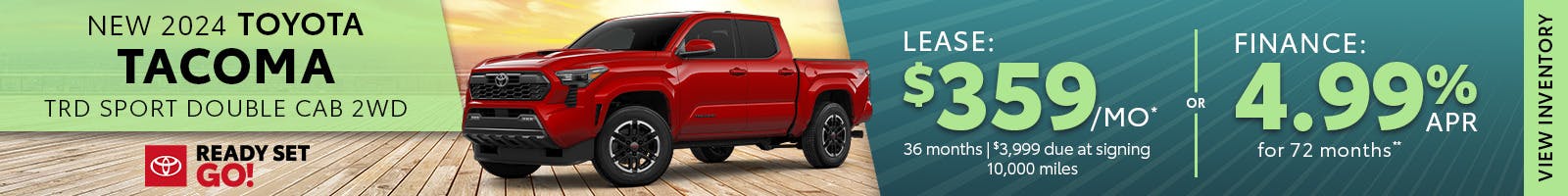 New 2024 Toyota Tacoma Lease $359