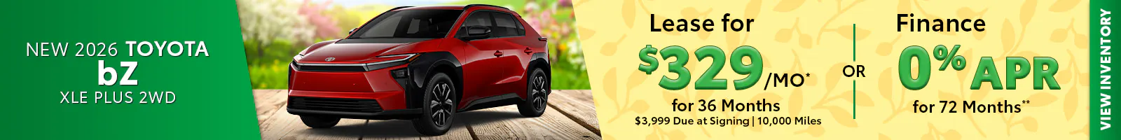 New 2026 Toyota bZ XLE Plus 2WD