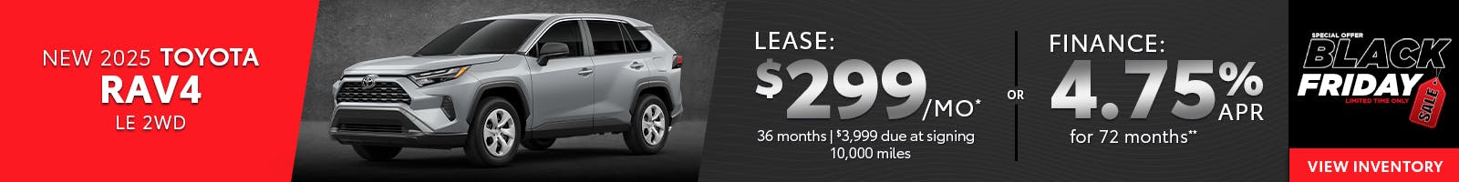 New 2025 Toyota RAV4 LE 2WD