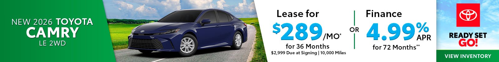 New 2026 Toyota Camry LE 2WD