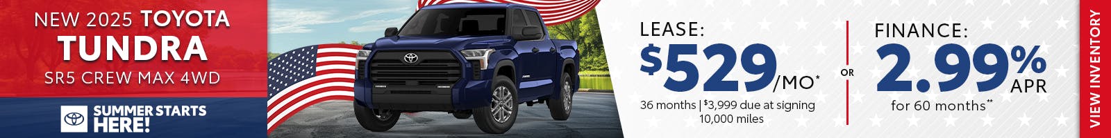New 2025 Toyota Tundra SR5 Crew Max 4WD