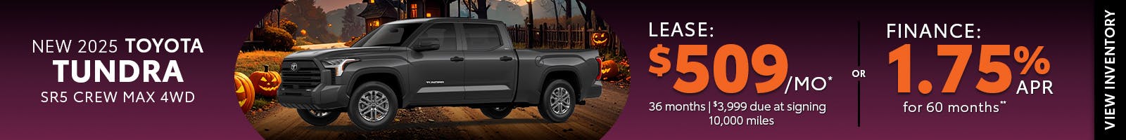 New 2025 Toyota Tundra Lease $509