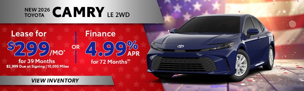 New 2026 Toyota Camry LE 2WD | South Coast Toyota