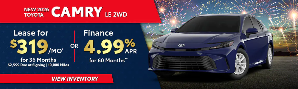 New 2026 Toyota Camry LE 2WD | South Coast Toyota