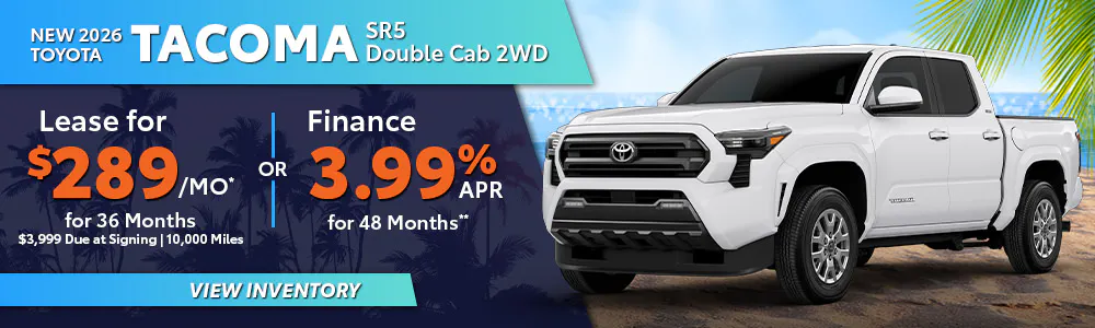 New 2026 Toyota Tacoma SR5 Double Cab 2WD | South Coast Toyota