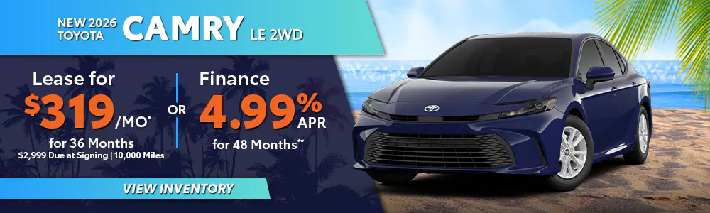 New 2026 Toyota Camry LE 2WD | South Coast Toyota