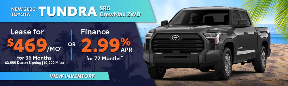 New 2026 Toyota Tundra SR5 CrewMax 2WD | South Coast Toyota