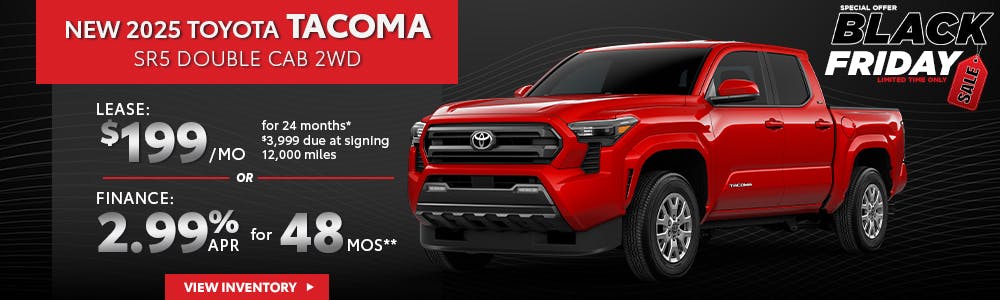 New 2025 Toyota Tacoma SR5 Double Cab 2WD | South Coast Toyota