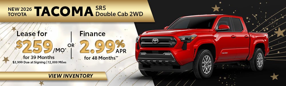 New 2026 Toyota Tacoma SR5 Double Cab 2WD | South Coast Toyota