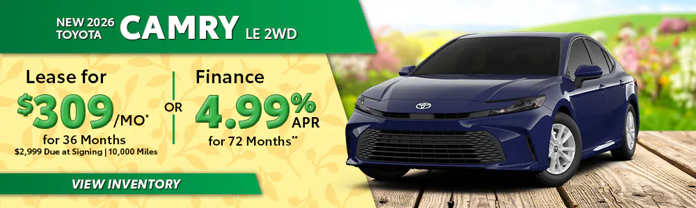 New 2026 Toyota Camry LE 2WD | South Coast Toyota