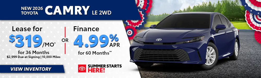 New 2026 Toyota Camry LE 2WD | South Coast Toyota