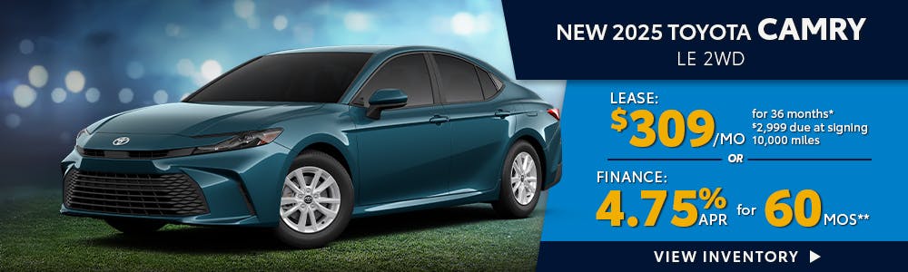New 2025 Toyota Camry 4.75 % APR | South Coast Toyota