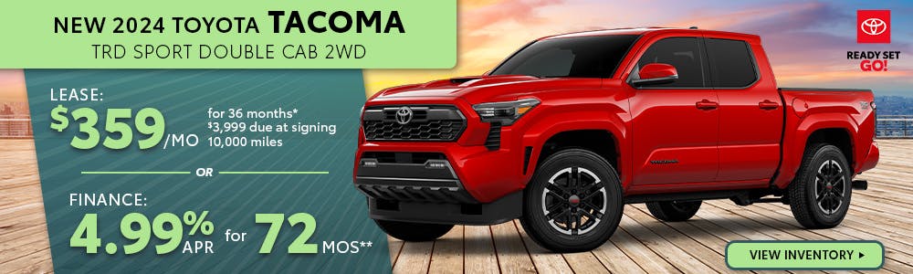 New 2024 Toyota Tacoma Lease $359 | South Coast Toyota