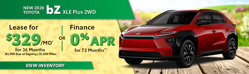 New 2026 Toyota bZ XLE Plus 2WD | South Coast Toyota