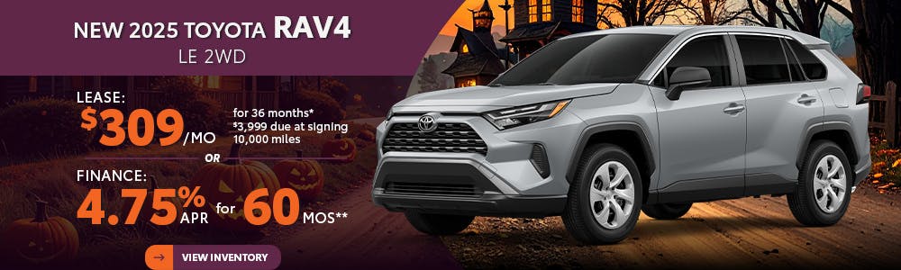 New 2025 Toyota RAV4 Lease $309 | South Coast Toyota