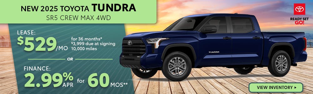 New 2025 Toyota Tundra Lease $529 | South Coast Toyota