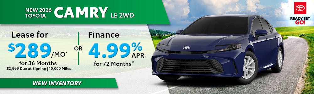 New 2026 Toyota Camry LE 2WD | South Coast Toyota