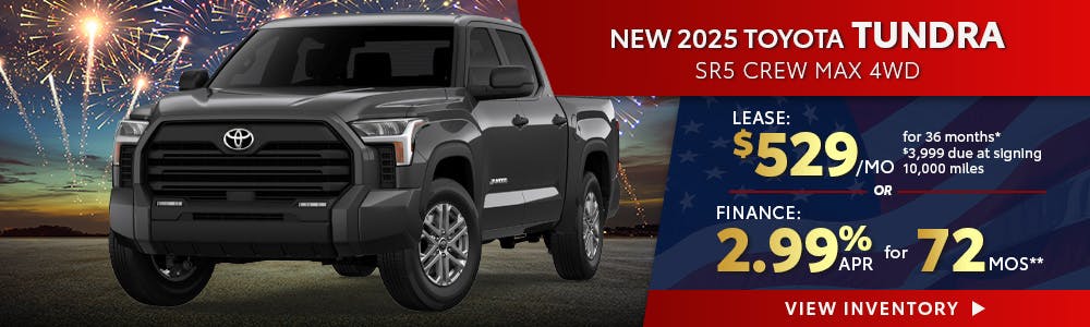 New 2025 Toyota Tundra Lease For $529 | South Coast Toyota