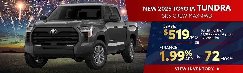 New 2025 Toyota Tundra Lease for $519 | South Coast Toyota